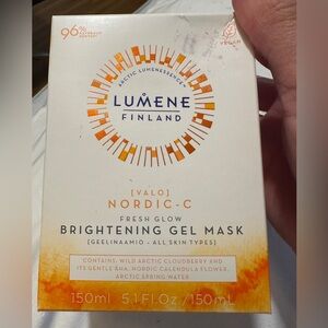 Lumene Valo Fresh Glow Brightening Gel Mask with Vitamin C 5.1 fl oz New